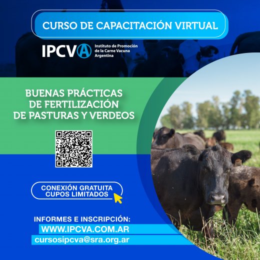 Curso virtual del IPCVA: Buenas Prácticas de Fertilización de Pasturas y Verdeos